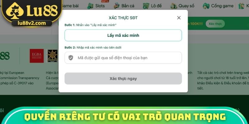 Quyền riêng tư có vai trò quan trọng trong giải trí